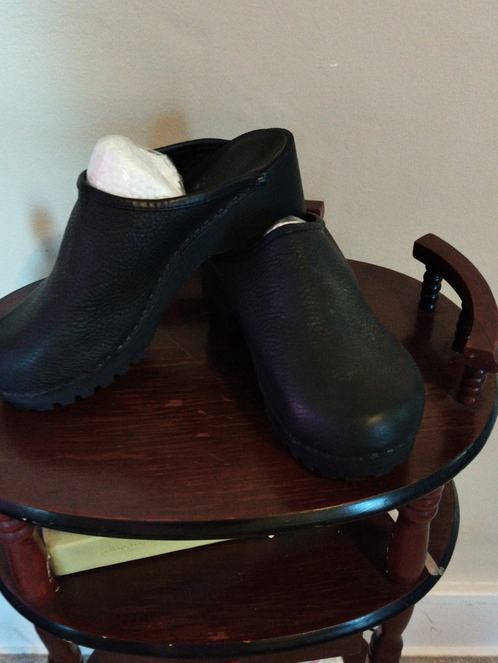 Eddie Bauer Black Slip-On Clogs